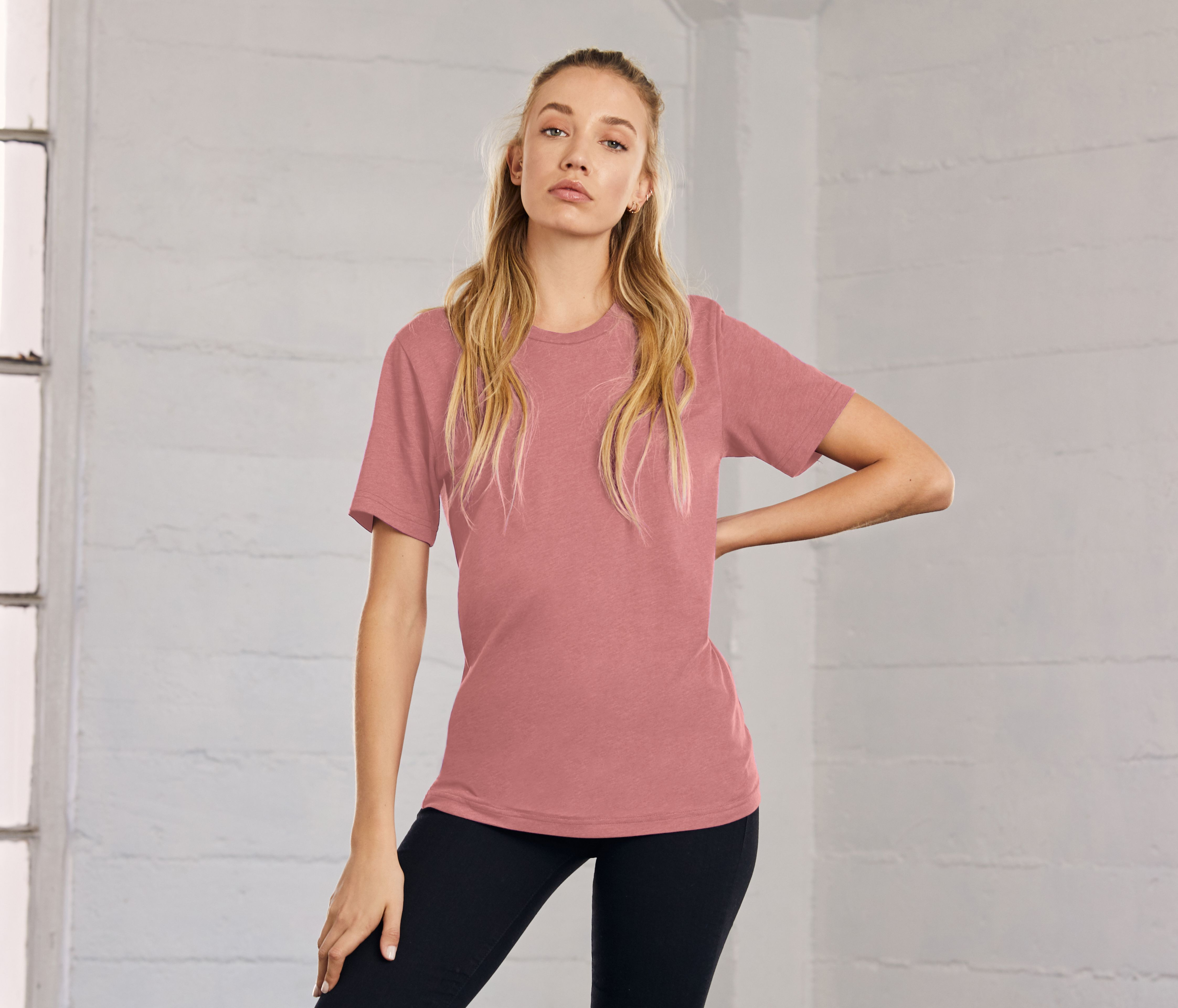 UNISEX HEATHER CVC SHORT SLEEVE TEE